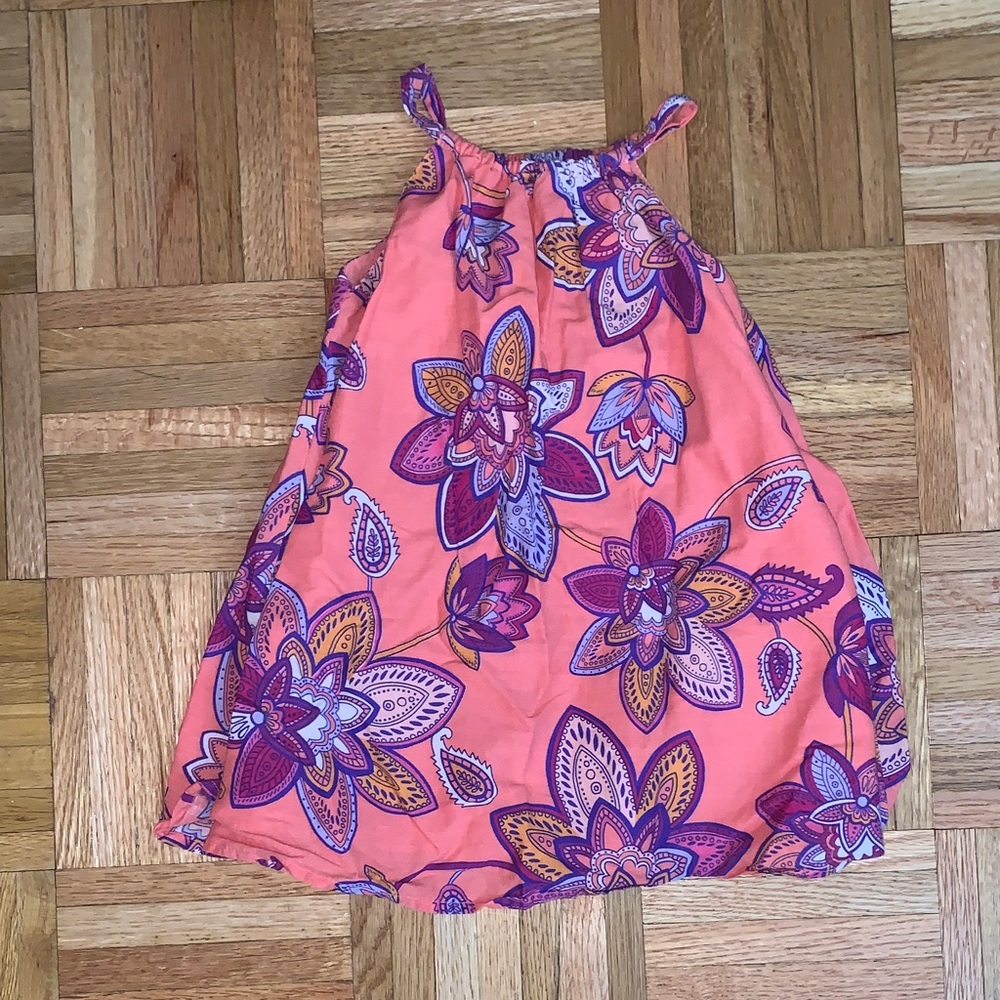 EUC Old Navy - Paisley Patterned Halter Dress - Child Size 12-18M